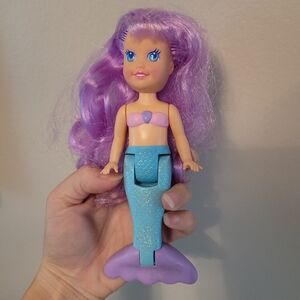 Vintage 1991 Playskool My Pretty Mermaids Sunburst Mermaid Doll Purple Hair